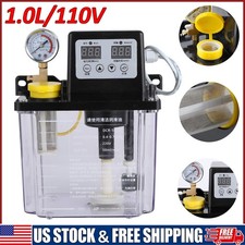Automatic Lubricating Oil Pump 110V 1L Electromagnetic Lubrication CNC Oil Pump