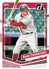 Ryan Zimmerman 2023 Donruss #181 Washington Nationals