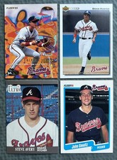 Chipper Jones 95, Brian Hunter RC 91, Steve Avery 91, John Smoltz 90: 4 Braves