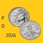 2026 P D (2 Coin) Semiquincentennial 1776-2026 Half Dollar (BU)