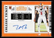 Trayvon Mullen Jr. 2019 Panini Contenders Draft Picks Collegiate #225 AU