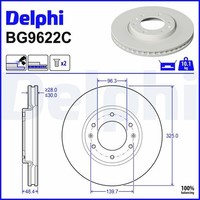 Delphi Bremsscheibe 2X FüR Hyundai Staria Bus US4 Staria Kasten US4 51712CG700