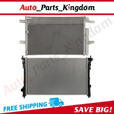 Aluminum Radiator & AC Condenser Cooling Kit For 2011-2015 Ford Edge Lincoln MKX