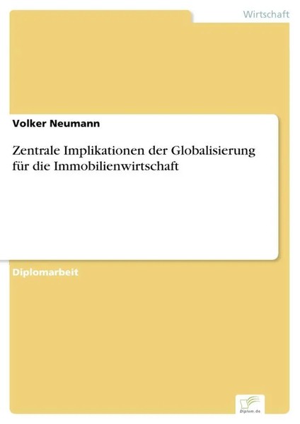 Volker Neumann | Zentrale Implikationen Der Globalisierung FüR Die...-image