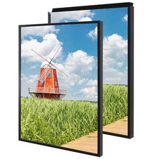 20x30 Snap Frame, Plexiglass, Set of 2, Black PosterFrames, Coating Aluminum ...