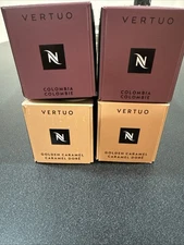 Nespresso Espresso Coffee Pods, 20 Golden Caramel, 20 Master Origins Columbia