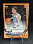 Kon Knueppel 2025-26 Bowman Orange Rookie Autograph/Auto 24/25 - RVA-KK Hornets