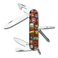 Victorinox Swiss Army VINTAGE LUGGAGE TRAVELER TINKER Knife Knives Multi Tool