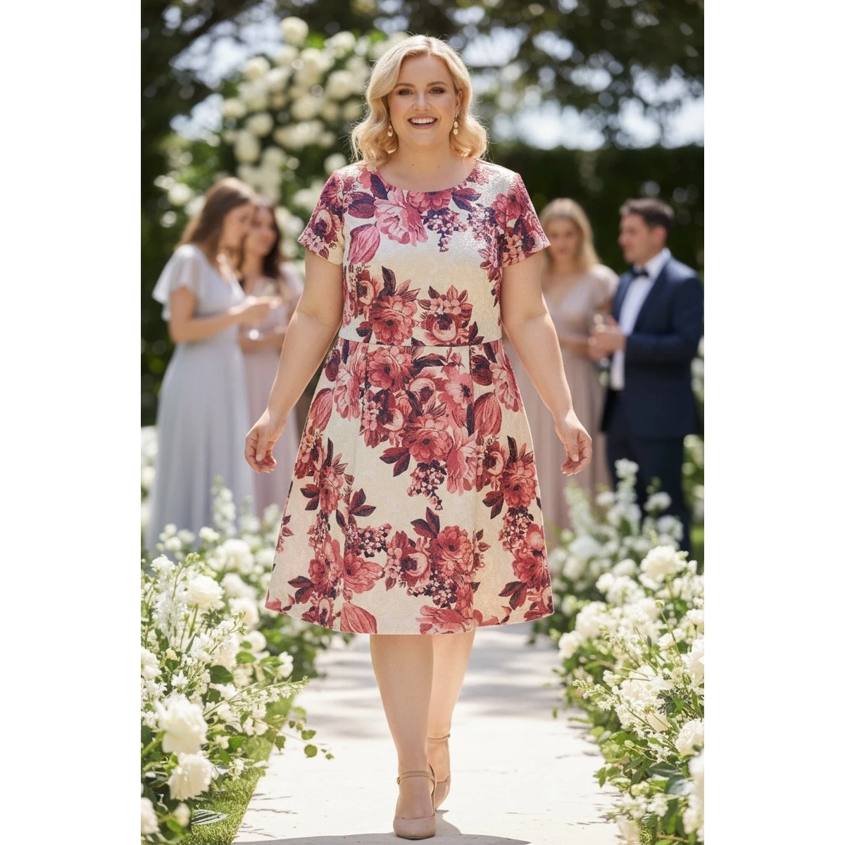 knee length adrianna papell dresses Buy Adrianna Papell Pink Tea Length Dress from Next USA