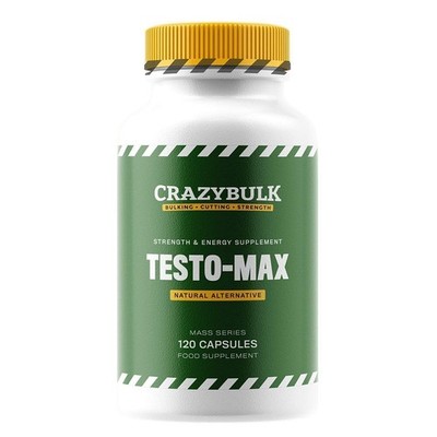 CrazyBulk TESTO MAX für Kraft & Energie Ergänzung 120 Kapseln