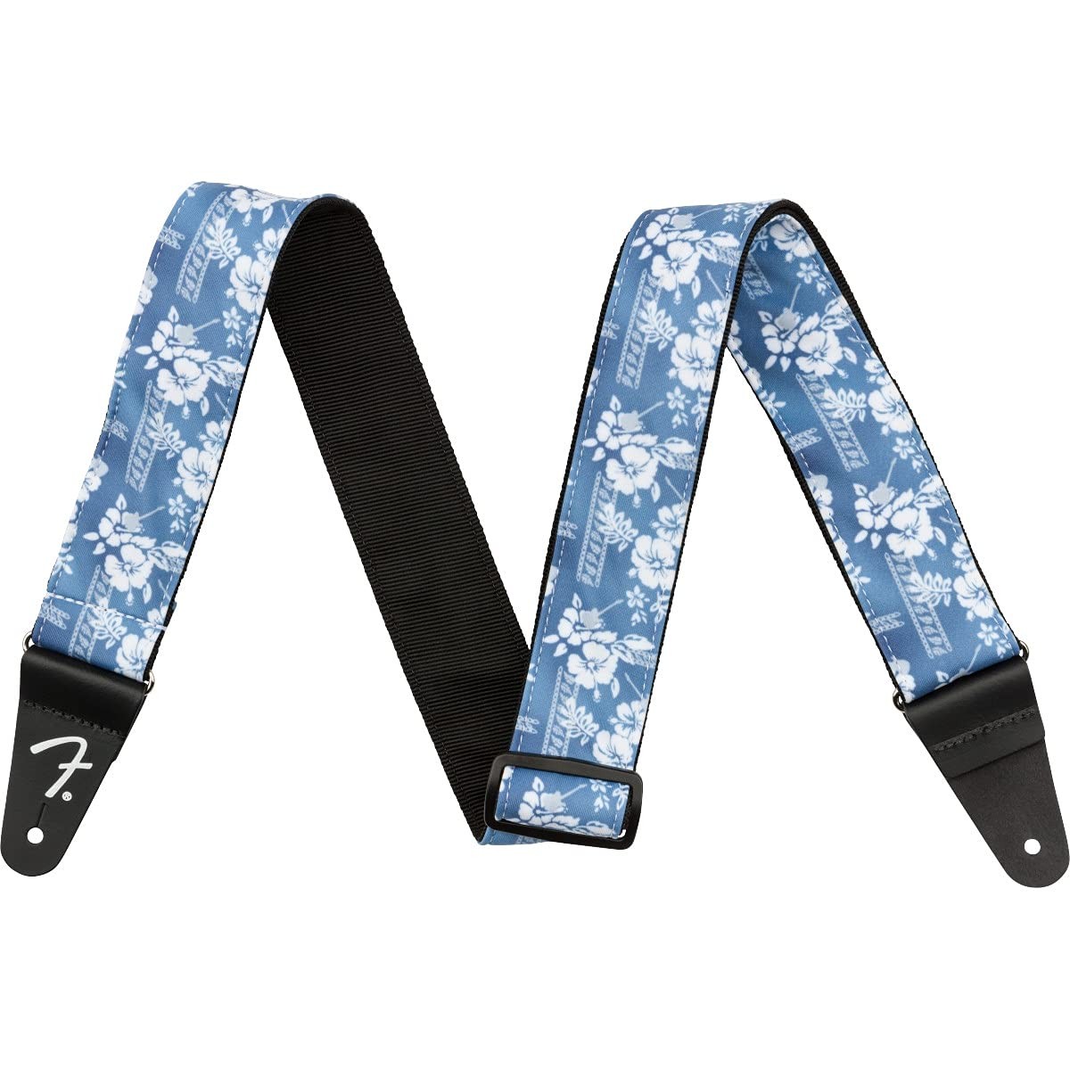 Sangle pour guitare Hawaiian motifs fleurs tropicales pour jouer de la musique en été