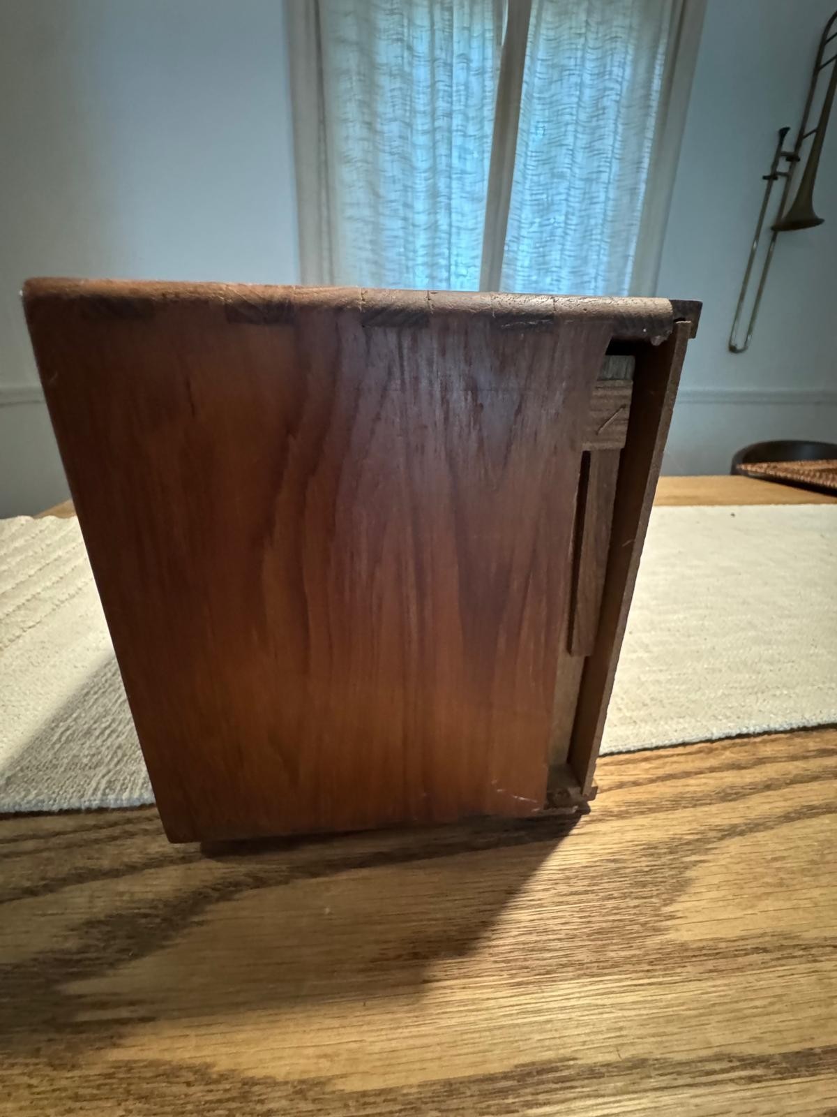 Vintage KALMAR Mid-Century Modern Wooden CD Holder | 30 Slot CD Organizer