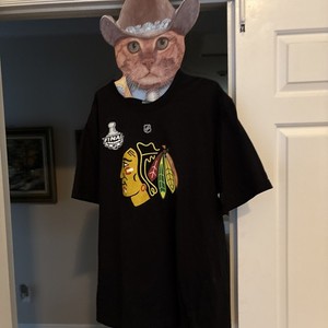 Chicago Blackhawks Shirt Mens XL NHL Hockey Toews 19 Reebok Stanley Cup 2010