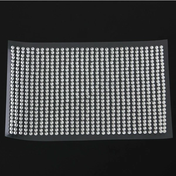 TRASPARENTE FOGLIO DA 750 ADESIVI COLLA PZ STRASS MOBILI BRILLANTI CAMBIO tw - Immagine 3 di 4