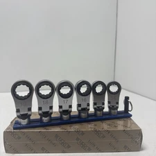 VI 3/8dr Reversibl  Flex Head Ratcheting Crowfoot Wrench Set 14-19mm #NORA150XL 