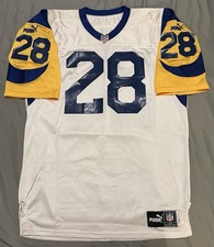 Rams Jersey Faulk 28 Authentic 1999 Puma size 48 Autographed 