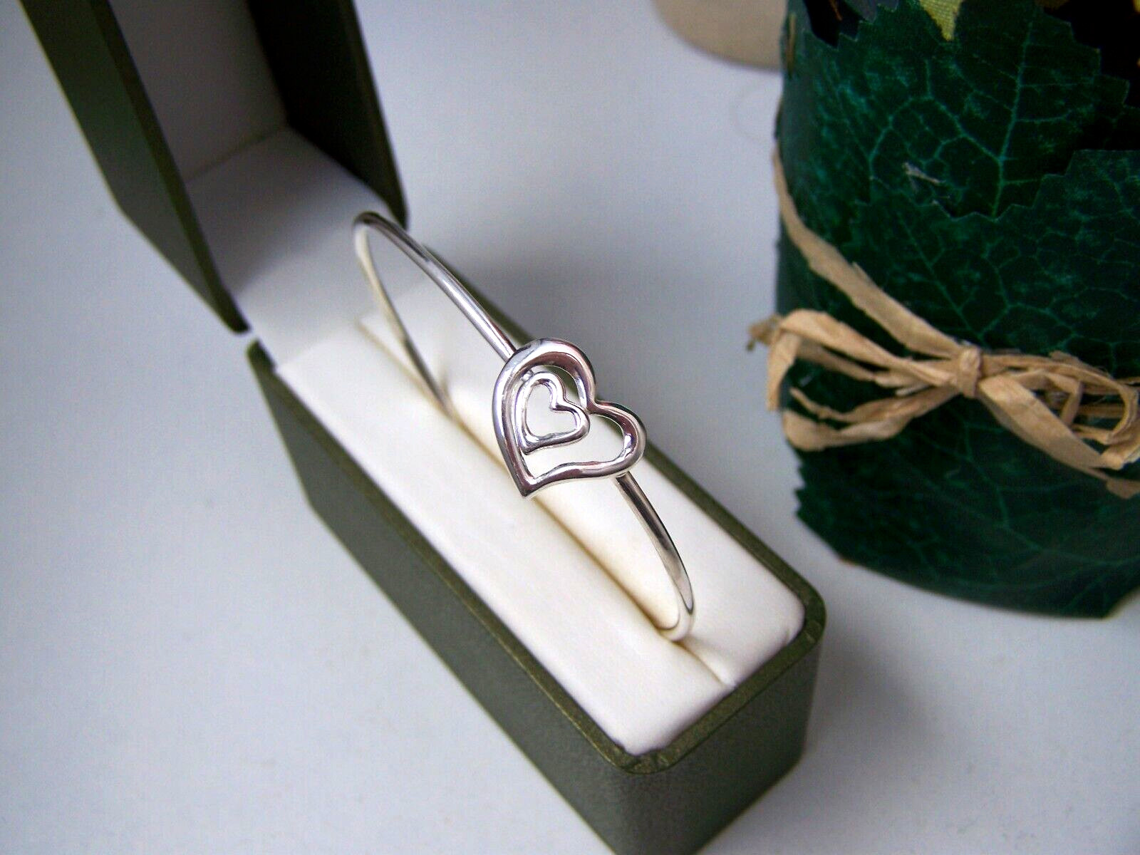 GORGEOUS SOLID 925 STERLING SILVER DOUBLE HEART M… - image 2