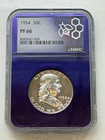 1954 50c Silver Franklin Proof Half Dollar NGC PF66 Purple Core