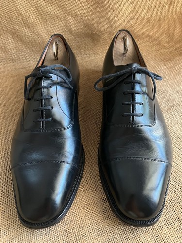 Scarpe Oxford Church's Consul da uomo in pelle nera con punta a cappuccio taglia UK 8 G || US 9 - Foto 1 di 11