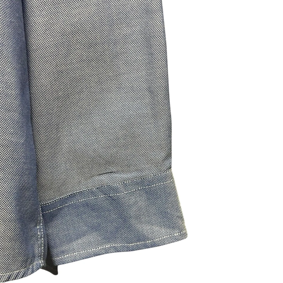 Antigua Shirt XL Blue Button-Up KU School Of Business Embroidered Collegiate - Image 3 of 4