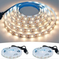 1M 3M 5M 5V LED Strip Light Warm / White TV Backlights Room Lights Strip Decora