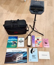 Stentura 200 Stenograph w/ Tripod, Manual, Books, Advertising & Carrying Case
