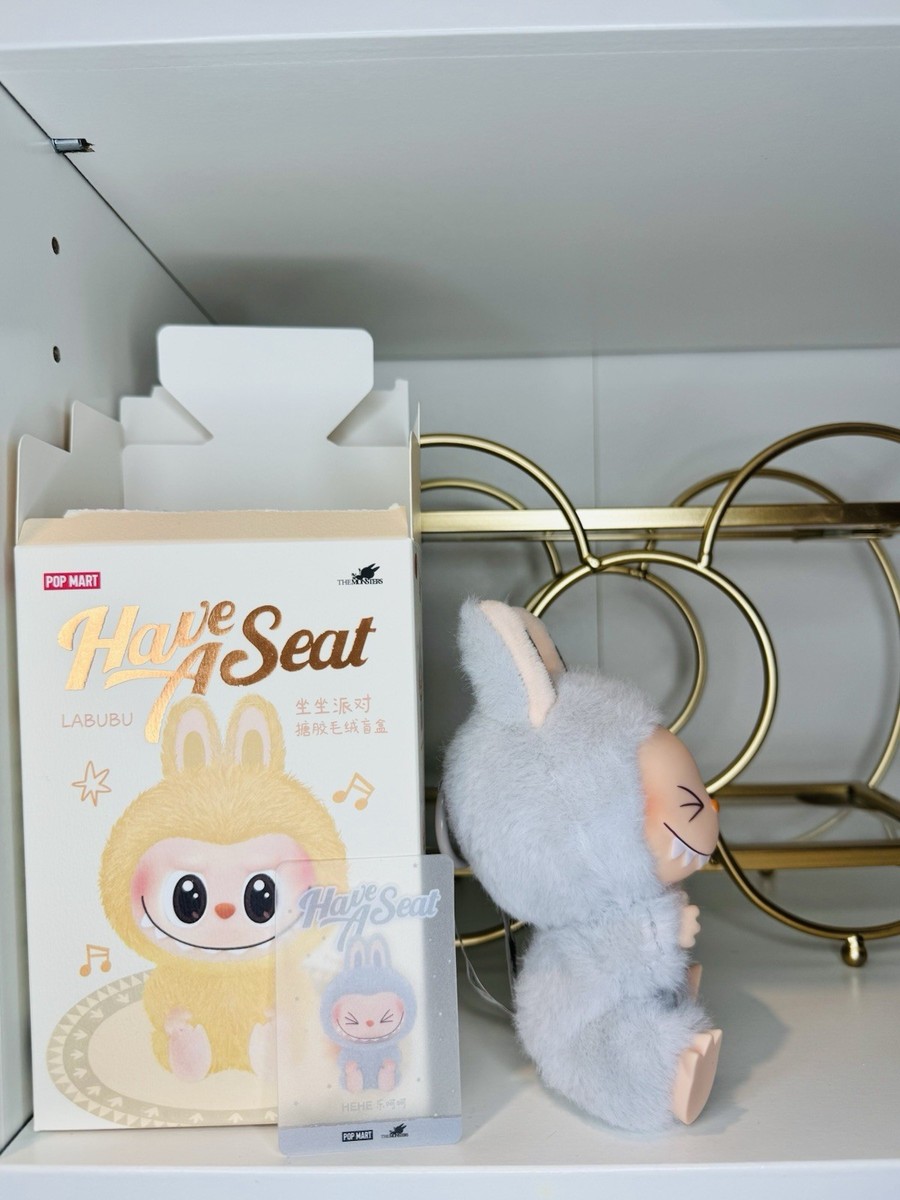 LABUBU ラブブ Have a Seat HEHE Hehe - Authentic POP MART Labubu Have A Seat Mini Figure