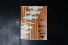 Chevrolet Camaro Diagnosi Elettrica Manuale di Servizio Supplemento 1987 OEM