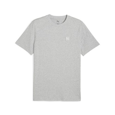 PUMA Essentials Elevated Crew Neck Short Sleeve T-Shirt Mens Grey Casual Tops 68