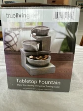 Table Top Fountain 3-Tier True Living - New Unopened
