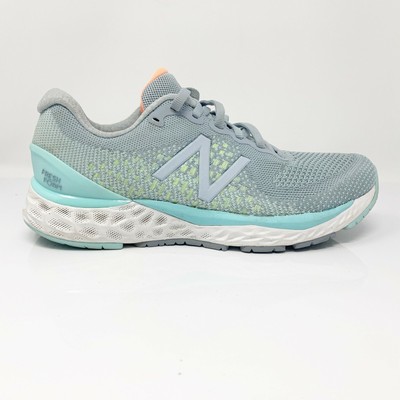 New Balance Women's Fresh Foam 880v10 Running Shoes - Frost/Cobalt/Lime Glo