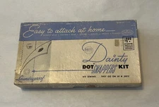 Dritz Dainty Dot snappers Kit #665. Light blue box. T. G. & Y. price tag inside