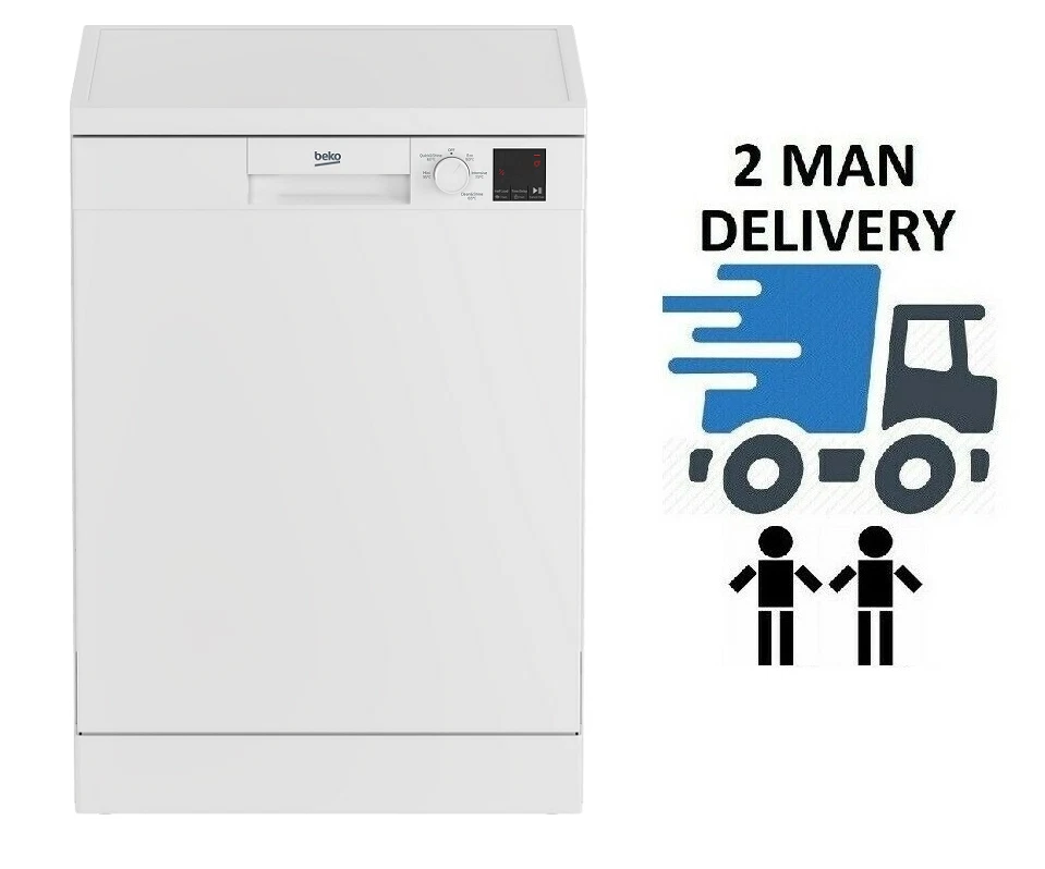 Beko DVN05C20W Full Size 60cm White 13 Place Setting Dishwasher 1 Year Warranty