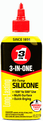 3-IN-ONE All Temp SILICONE Liquid LUBRICANT High & Low Temperature Three 1 12000