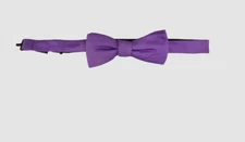 $51 Ryan Seacrest Distinction Mens Solid Purple Adjustable Pre Tied Silk Bow Tie