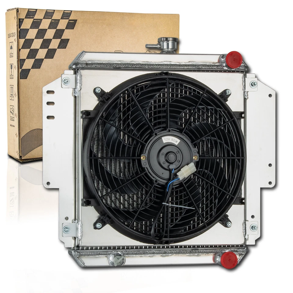 2-ROW Radiator+Shroud Fan Fit 81-96 1990 Suzuki Sierra Jimny Hardtop SJ410 SJ41 Foto 2 de 4