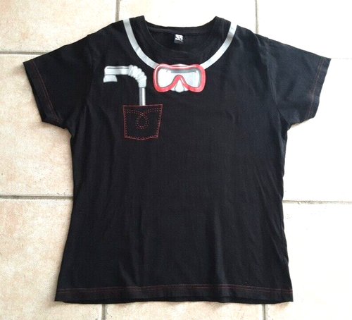 T-shirt noir motif taille 40 Roly - Imagen 3 de 8