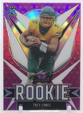 💥TREY LANCE ROOKIE 2021💥LEAF VALIANT PINK REFRACTOR💥49ERS💥XRC LE #/25🔥🔥