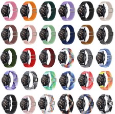 Magnetic Nylon Woven Fabric Strap Band For Samsung Galaxy Watch 7/6/5/4/3 20/22
