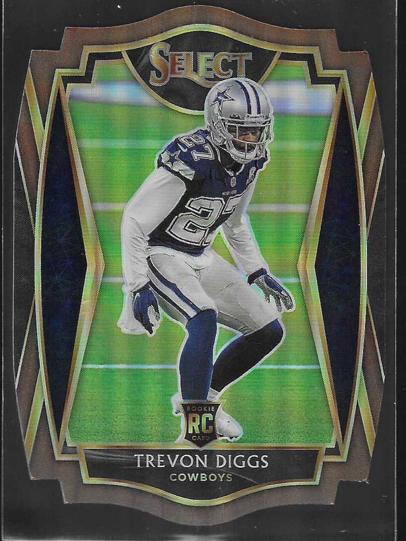 2020 Select Premier Level Copper Prizm Die-Cut /355 Trevon Diggs #196 Rookie RC