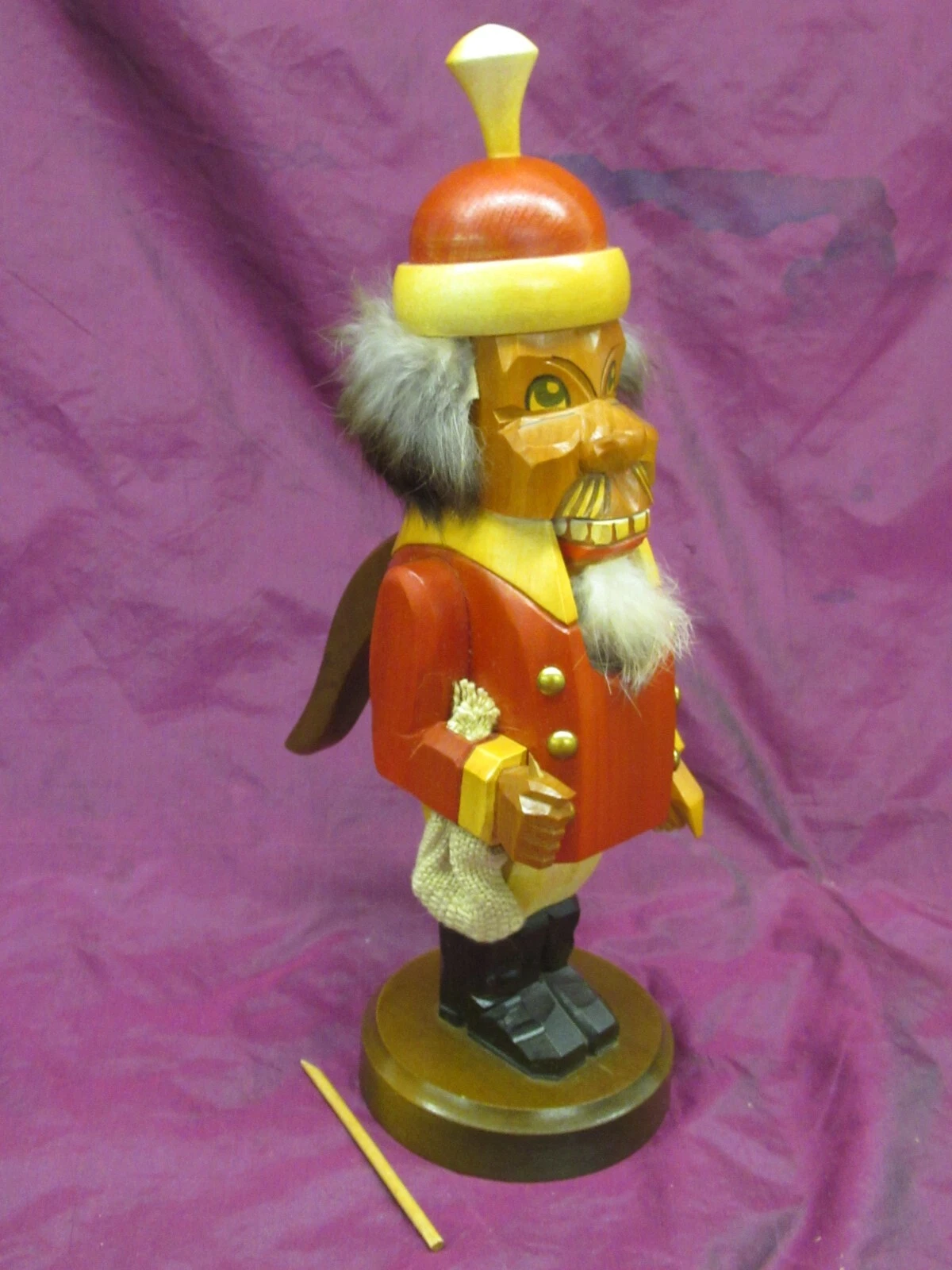 Vintage Rhonform #1070 St Nicholas wooden nutcracker 12.75"