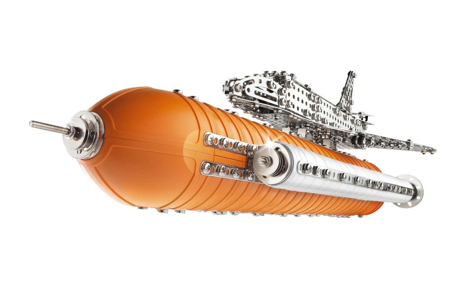 Deluxe Space Shuttle With Booster Eitech C12 Metal Construction Building Toy Kit - Image 3 of 4