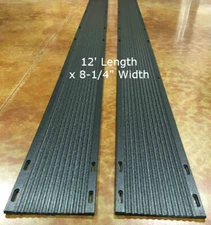 E-Z Off Snowmobile Trailer Ski Guides - 12 Foot Length x 8-1/4 Inch Width - Pair