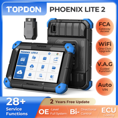 TOPDON Phoenix Lite 2  KFZ OBD2 Diagnostic Scanner ALL SYSTEM ECU Coding BMS  