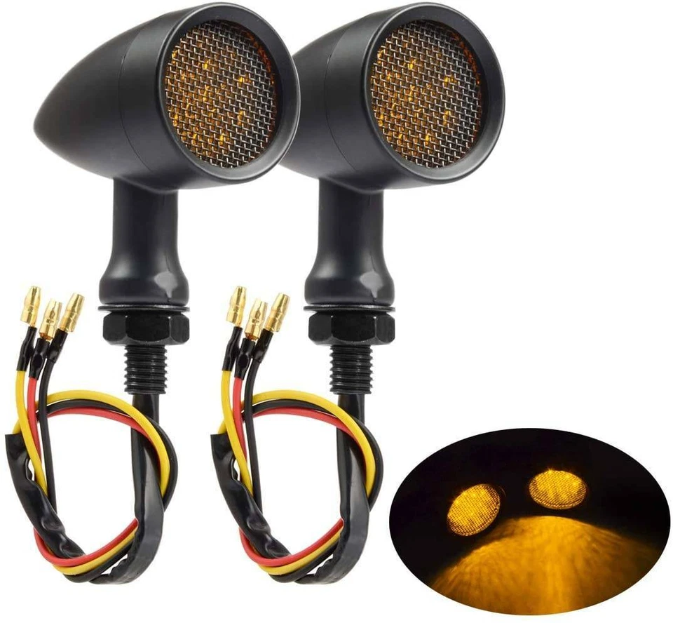 Luz intermitente LED señal de giro de freno DM para Kawasaki Vulcan 500 900 4X Foto 3 de 4