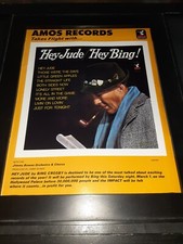 Bing Crosby Hey Jude Rare Original Promo Poster Ad Framed!