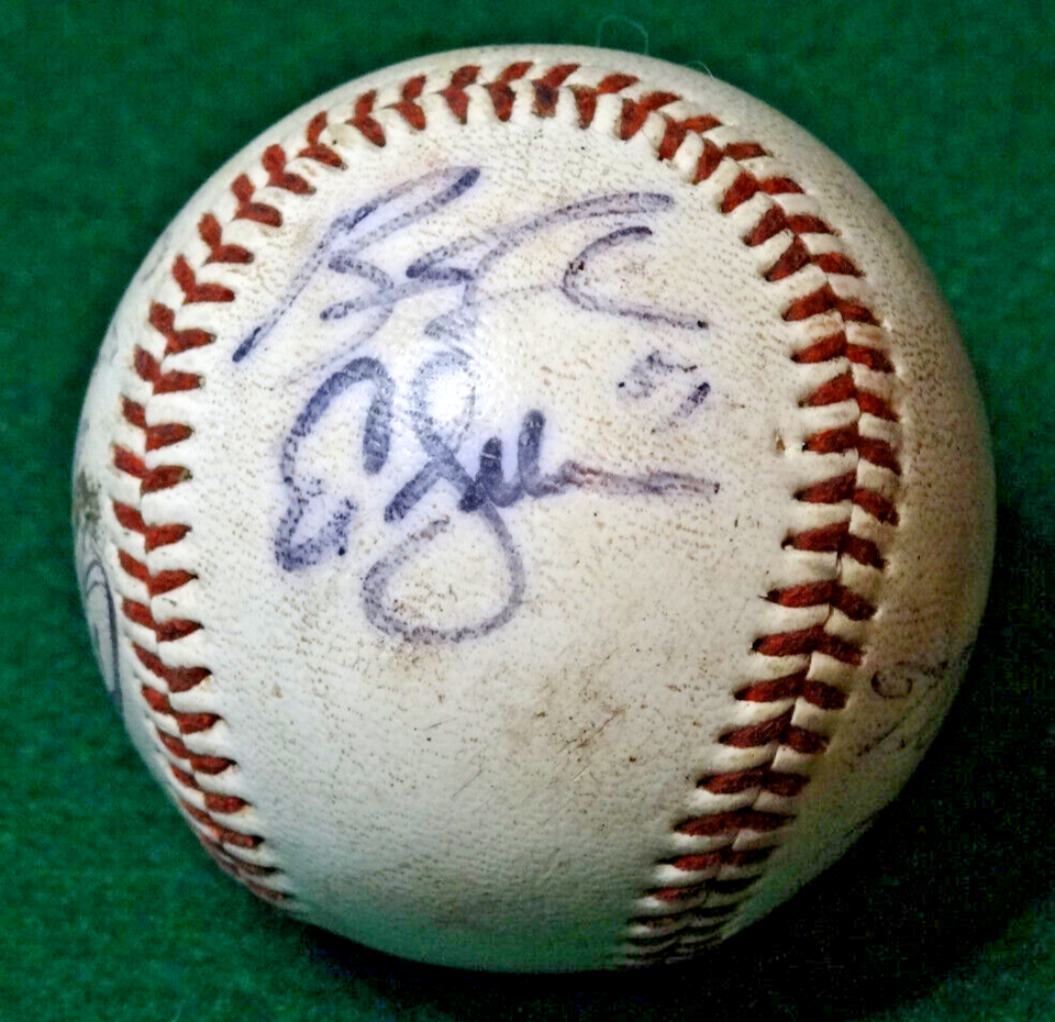 Milwaukee Brewers Baseball with multiple Autograph's and display case ...