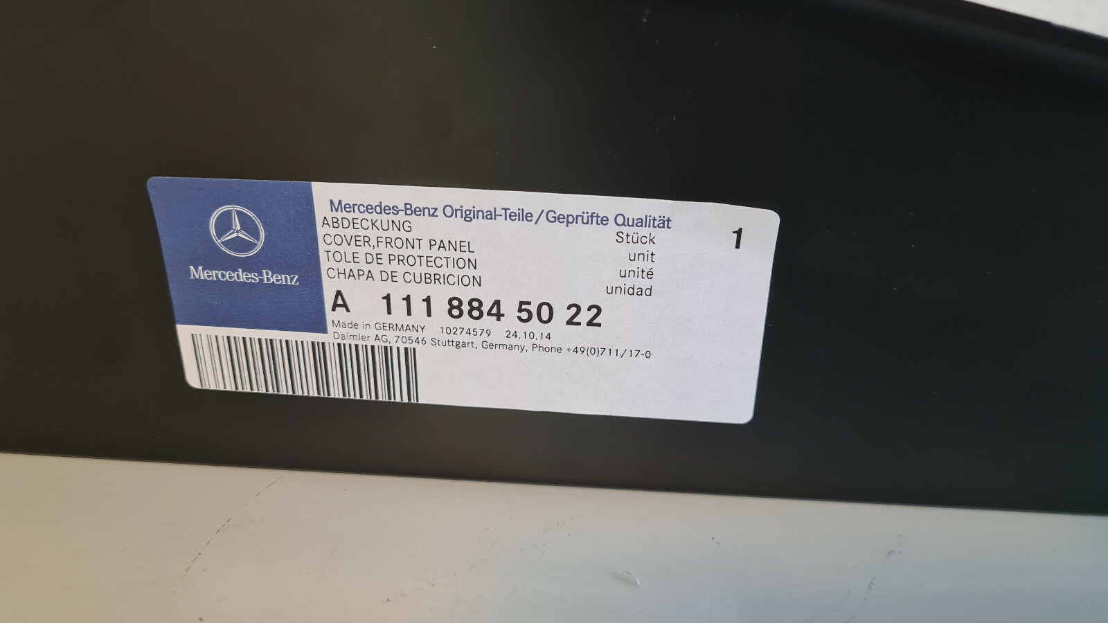 NEU NOS Mercedes-Benz W111 W112 Coupe Cabrio Kotflügel Abdeckung  