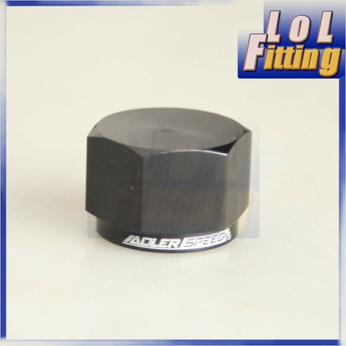 AN10 AN-10 Flare Block Off Cap Fitting Adapter Black Anodized