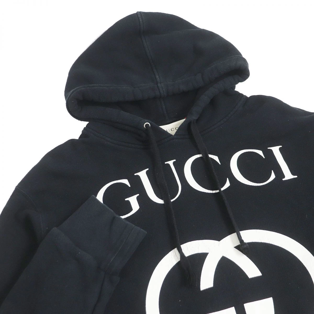 GUCCI 8 ed 475374 Interlocking Pullover Logo Sweatshirt Parka